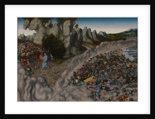 The Crossing of the Red Sea (Pharaohs Hosts engulfed in the Red Sea), 1530 by Lucas Cranach the Elder