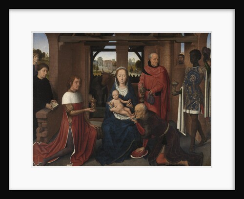 Central panel of the Triptych of Jan Floreins, 1479 by Hans Memling