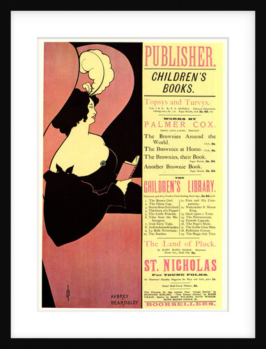 Publisher. Childrens Books, 1894 by Aubrey Beardsley