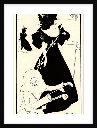 Invitation Card for the Opening of the Golf Club, 1894 by Aubrey Beardsley