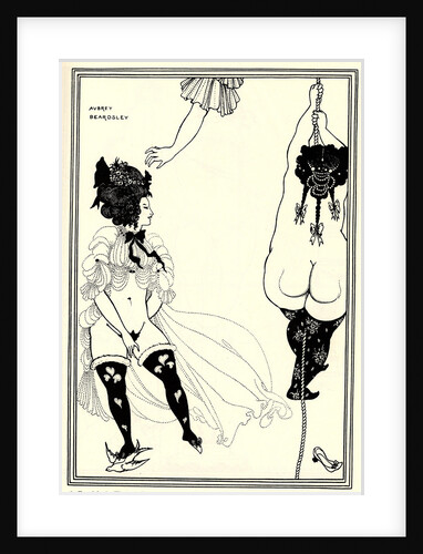 Two Athenian women in distress. Illustration for The Lysistrata of Aristophanes, 1896 by Aubrey Beardsley
