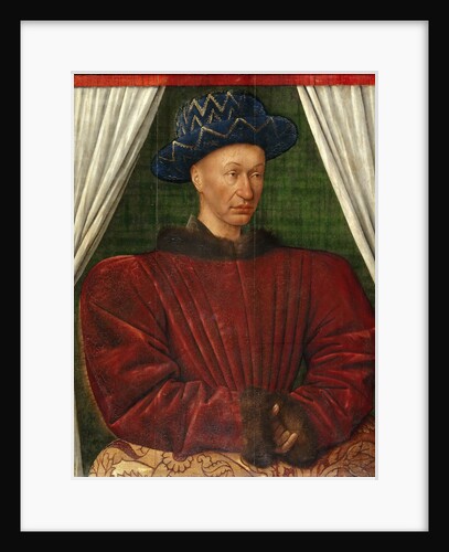 Portrait of the King Charles VII of France, 1445-1450 by Jean Fouquet