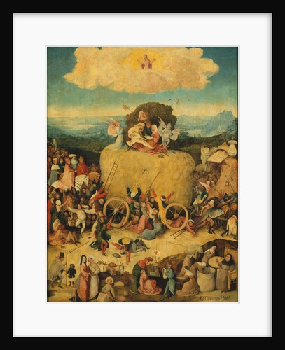 The Haywain (Triptych) Central panel, c. 1516 by Hieronymus Bosch