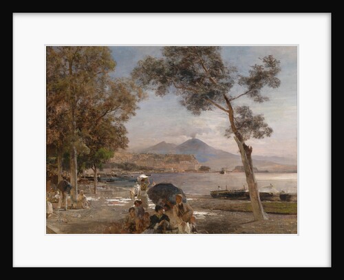 Evening mood at the Bay of Naples, 1888 by Oswald Achenbach