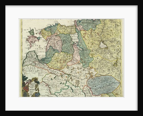 Map of Estonia and Livonia, 1745 by Anonymous master