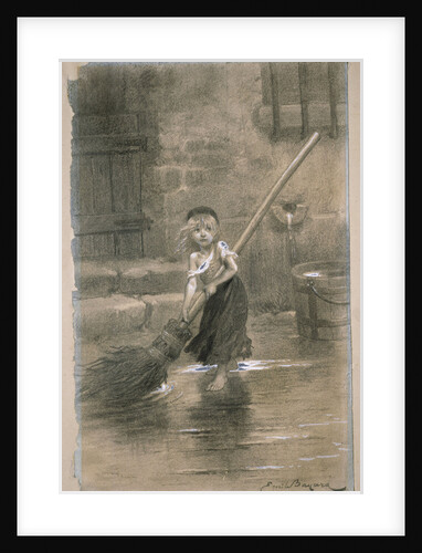 Cosette. Illustration from Les Misérables by Victor Hugo, 1862 by Émile-Antoine Bayard