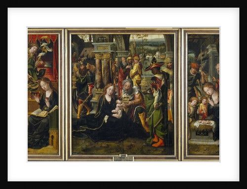 The Annunciation. The Adoration of the Magi. The Adoration of the Shepherds, Second Quarter of the 1 by Pieter Coecke van Aelst the Elder