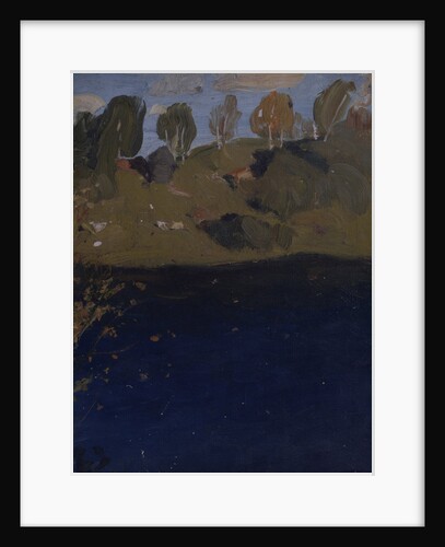 At a lake. Autumn, 1890s by Isaak Ilyich Levitan
