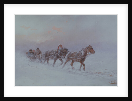 Snowstorm, 1901 by Nikolai Nikolayevich Karasin