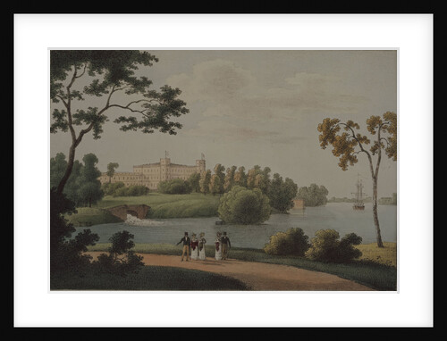 View of the Main Gatchina palace, 1821 by Andrei Yefimovich Martynov