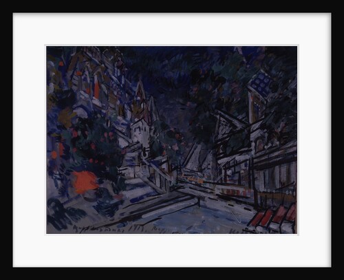 Stage design for the opera The Tale of Tsar Saltan by N. Rimsky-Korsakov, 1913 by Konstantin Alexeyevich Korovin