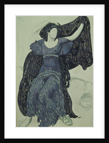 Nymph Echo. Costume design for the ballet Narcisse by N. Tcherepnin, 1911 by Léon Bakst