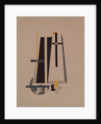 Coffin-makers. Figurine for the opera Victory over the sun by A. Kruchenykh, 1920-1921 by El Lissitzky