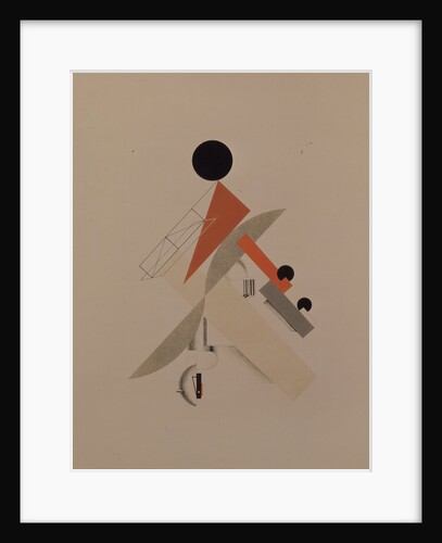 Globetrotter. Figurine for the opera Victory over the sun by A. Kruchenykh, 1920-1921 by El Lissitzky
