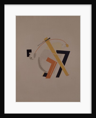Old resident. Figurine for the opera Victory over the sun by A. Kruchenykh, 1920-1921 by El Lissitzky