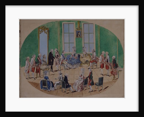 Grand Duke Pavel Petrovich and Grand Duchess Maria Fyodorovna in Vienna in 1782, 1782 by Johann Hieronymus Loeschenkohl