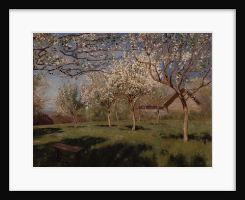 Apple trees blooming by Isaak Ilyich Levitan