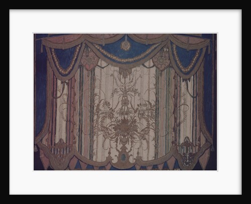 Design of curtain for the theatre play The Masquerade by M. Lermontov, 1917 by Alexander Yakovlevich Golovin