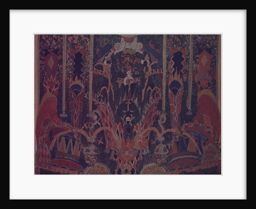Design of Masquerade curtain for the theatre play The Masquerade by M. Lermontov, 1917 by Alexander Yakovlevich Golovin