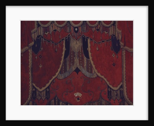 Design of main curtain for the theatre play The Masquerade by M. Lermontov, 1917 by Alexander Yakovlevich Golovin