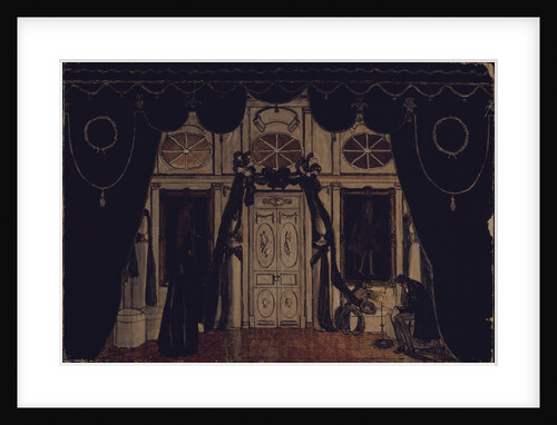 Stage design for the theatre play The Masquerade by M. Lermontov, 1917 by Alexander Yakovlevich Golovin