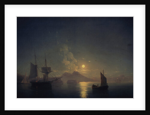 Naples by night, 1850 by Ivan Konstantinovich Aivazovsky