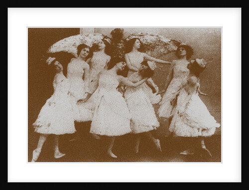 Olga Preobrajenskaya as Odette with Swans in the Ballet Swan Lake by Anonymous