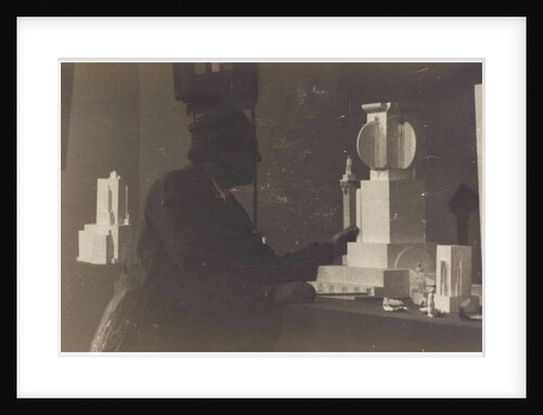 Kazimir Malevich in his studio by Anonymous