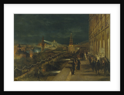 Illumination of Moscow on the occasion of the Coronation of Emperor Alexander III on 15th May 1883 by Nikolai Yegorovich Makovsky