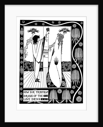 Illustration to the book Le Morte dArthur by Sir Thomas Malory by Aubrey Beardsley