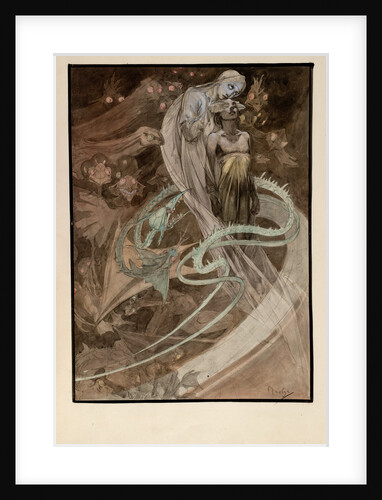 Illustration for the illustrated edition Le Pater by Alfons Marie Mucha
