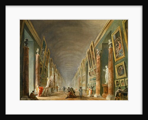 The Grand Galery of the Louvre by Hubert Robert