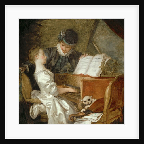 The Music Lesson by Jean Honoré Fragonard