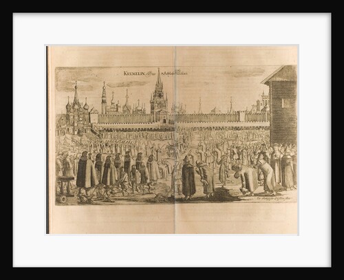 The donkey walk in the Moscow Kremlin by Christian Lorenzen Rothgiesser