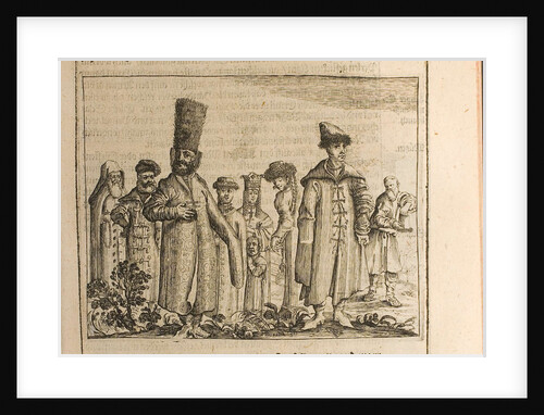 Traditional dress of Moscovites by Christian Lorenzen Rothgiesser