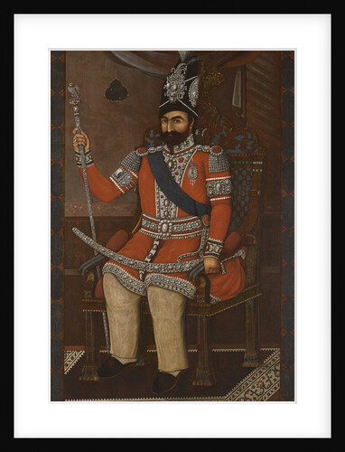 Portrait of Mohammad Shah Qajar by Iranian master