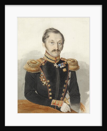 Portrait of General Alexander Danilovich Gerstenzweig by Ivan Alexeyevich Nechayev