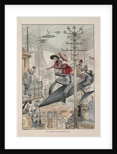 Illustration for Le vingtième siècle: La vie électrique by Albert Robida