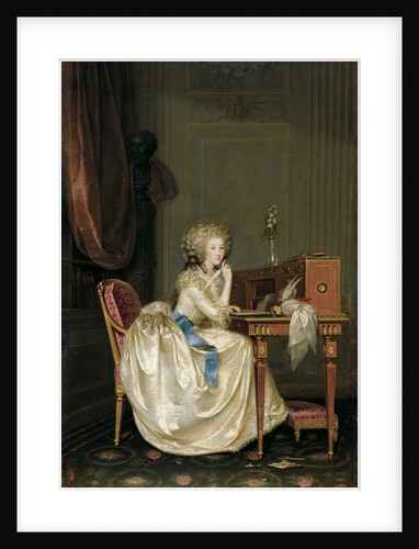 Portrait of Marie Louise of Savoy, Princess of Lamballe by Anton Hickel