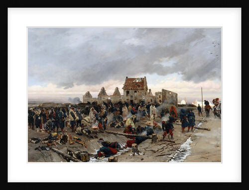 Bivouac at Le Bourget by Alphonse Marie de Neuville