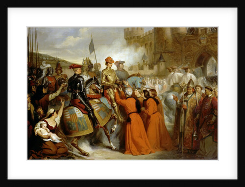 Entry of Charles VII into Rouen, 10 November 1449 by Henri Decaisne