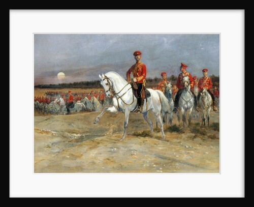 Tsarevich Nicholas Reviewing the Troops by Édouard Detaille