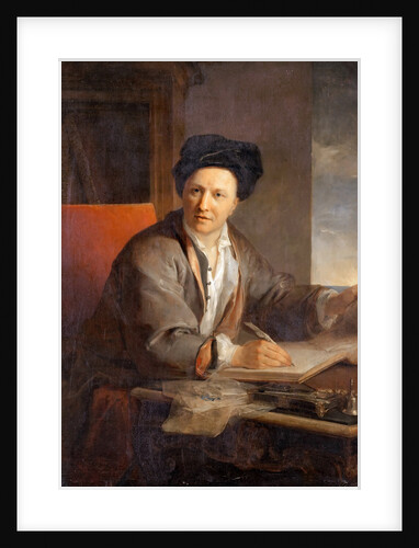 Portrait of the author Bernard le Bovier de Fontenelle by Louis Galloche