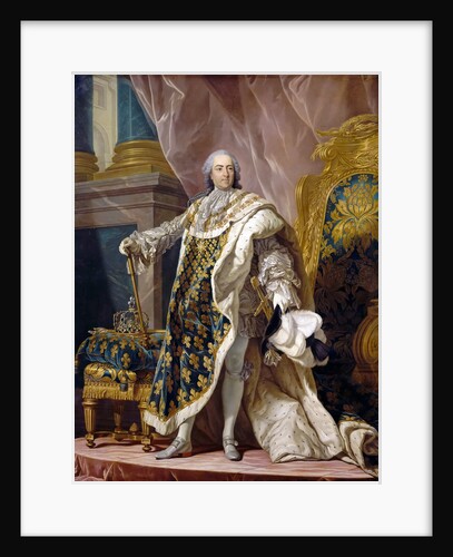 Portrait of Louis XV in his royal costume by Louis Michel Van Loo