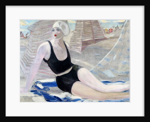 Bather in black swimming suit by Jacqueline Marval