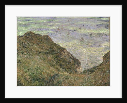 On the cliff at Pourville by Claude Monet