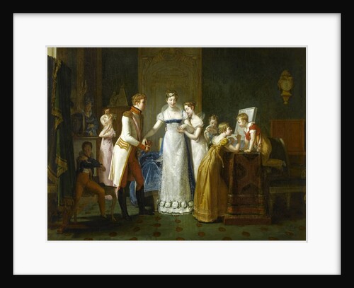 Marie-Louise of Austria Bidding Farewell to her Family in Vienna, 13th March 1810 by Pauline Auzou
