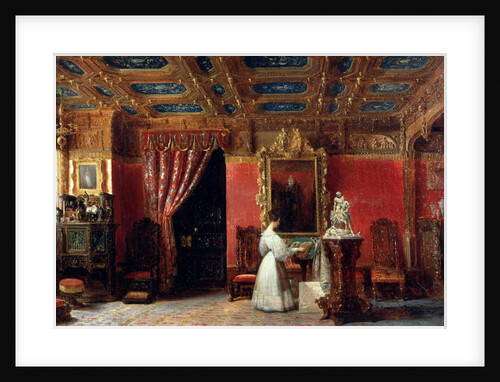 Princess Marie d?Orléans, Duchess of Württemberg, in her Atelier in the Palais des Tuile by Prosper Lafaye
