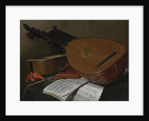 Still life with a lute and a guitar by Nicolas Henri Jeaurat de Bertry