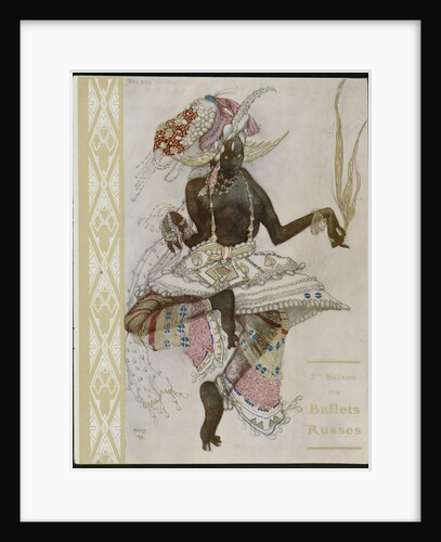 Title page of Souvenir program for Ballets Russes by Léon Bakst